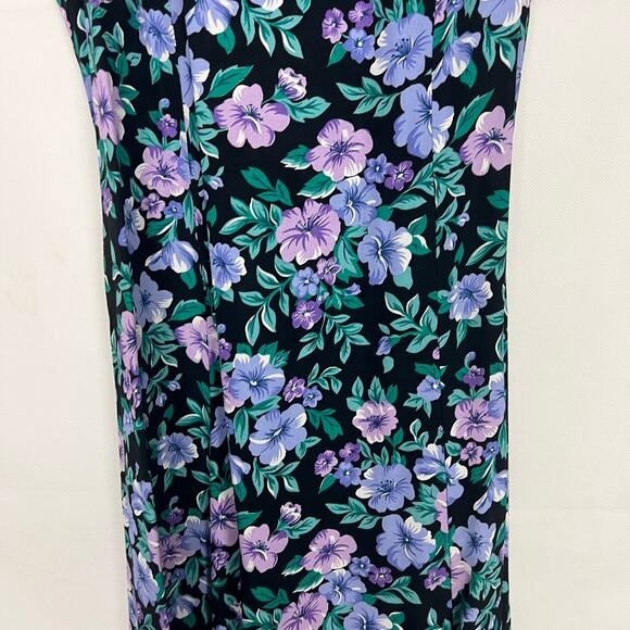 Vintage E.D. Michaels Dress Womens Small Floral Maxi Fairy Grunge Event Romantic - Picture 4 of 13